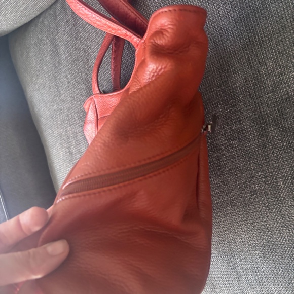 Libaire brick color leather purse - Picture 6 of 8